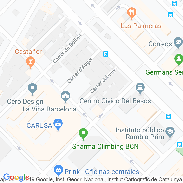 Código Postal calle Jubany en Barcelona