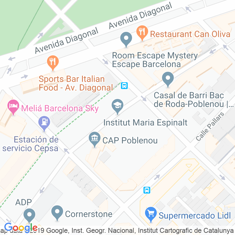 Código Postal calle Maria Espinalt I Font, De, plaça en Barcelona