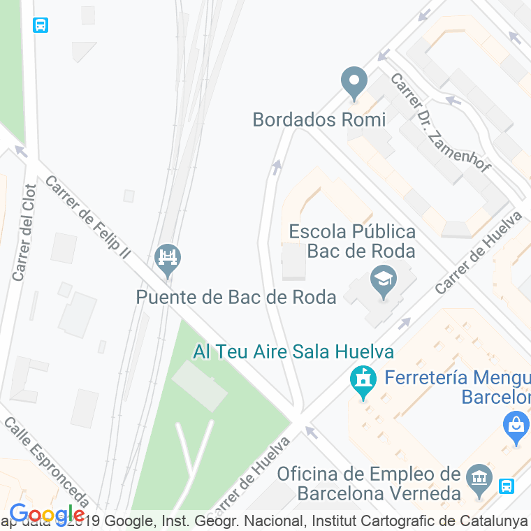Código Postal calle Sant Marti, De, ronda (Impares Del 1 Al Final)  (Pares Del 2 Al Final) en Barcelona