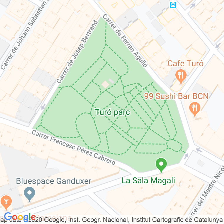 Código Postal calle Poeta Eduard Marquina, Del, parc en Barcelona