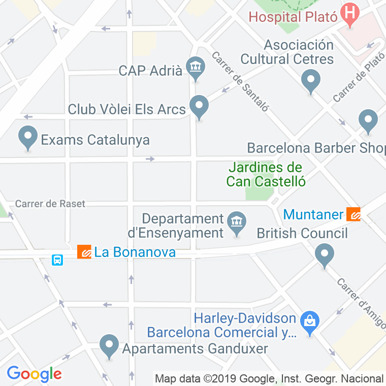 Código Postal calle Vallmajor en Barcelona