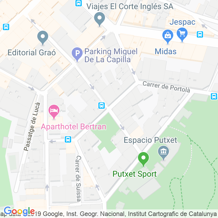 Código Postal calle Espinoi en Barcelona