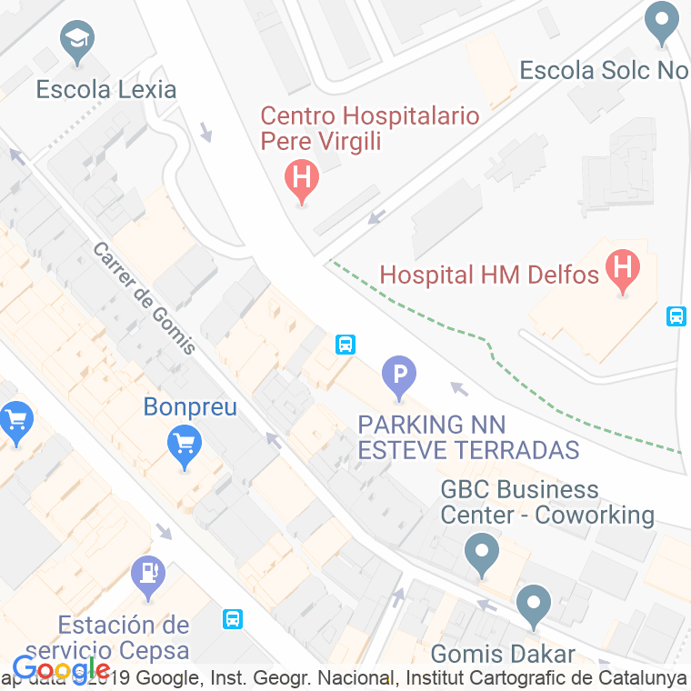 Código Postal calle Esteve Terradas en Barcelona