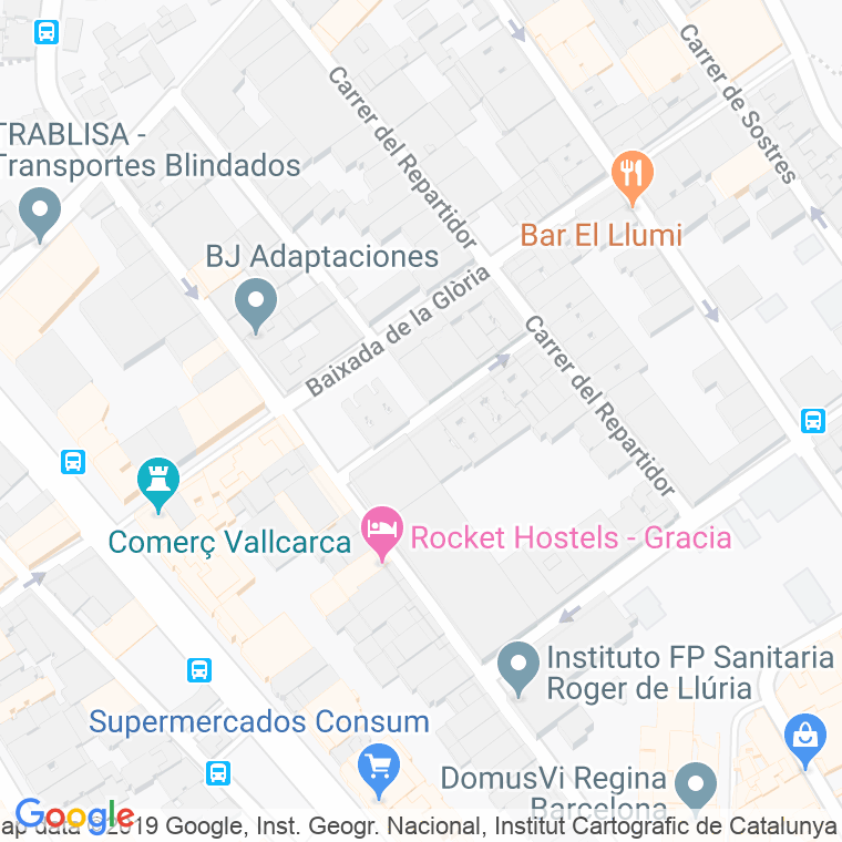Código Postal calle Garcia I Robles, passatge en Barcelona