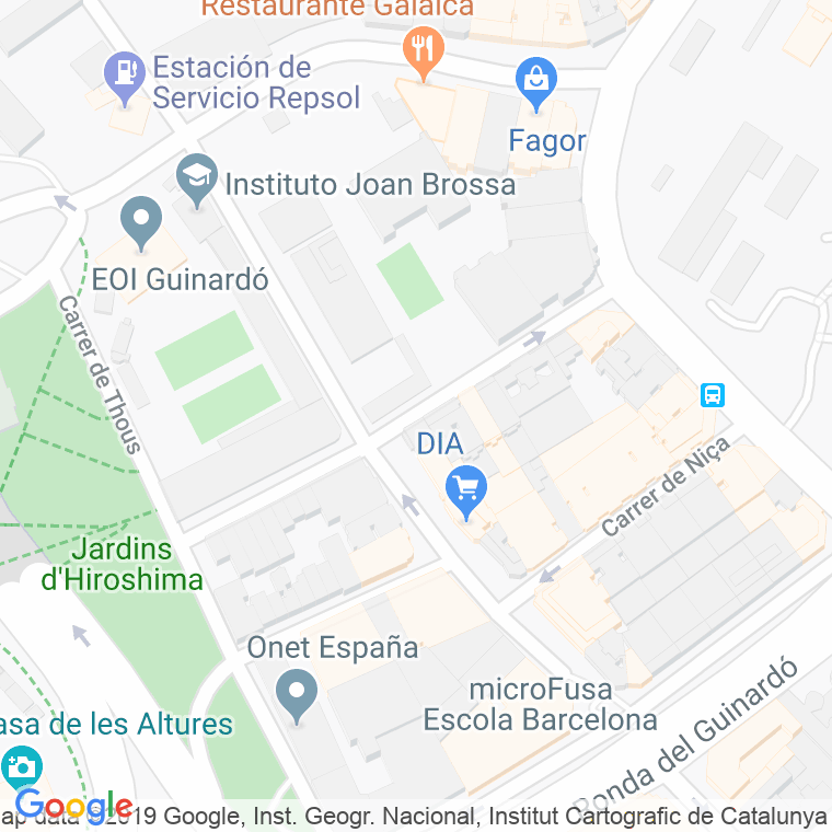 Código Postal calle Josep Ciurana en Barcelona