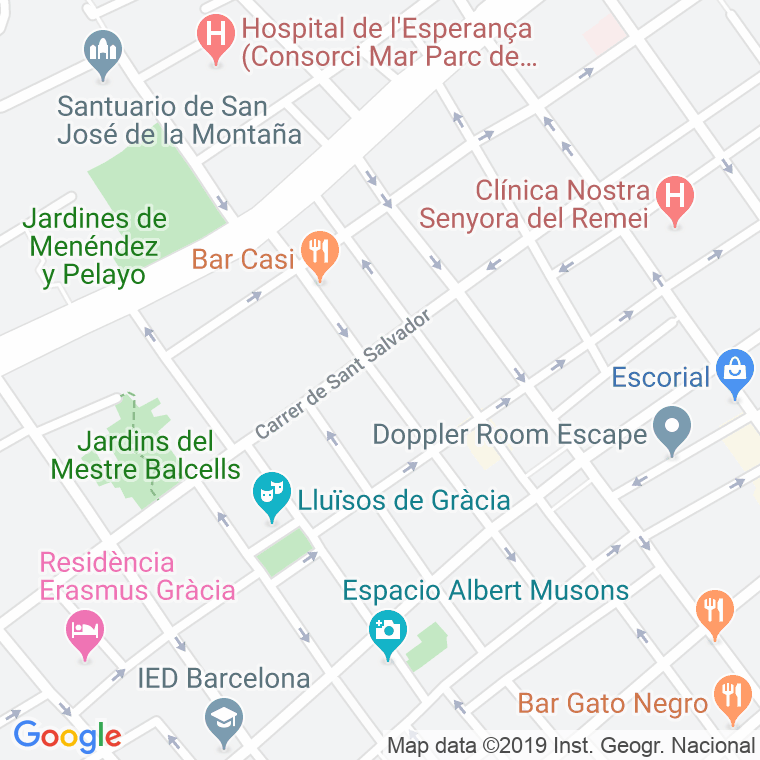 Código Postal calle Massens en Barcelona