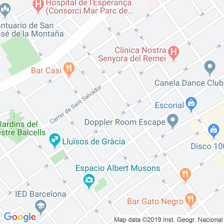 Código Postal calle Rabassa en Barcelona