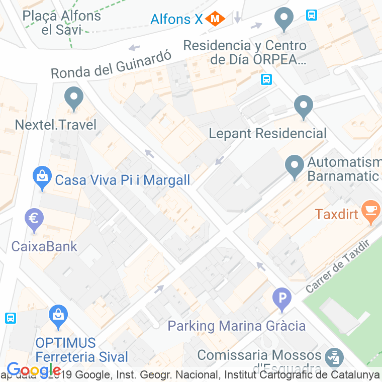 Código Postal calle Alcalde De Mostoles, De L' en Barcelona