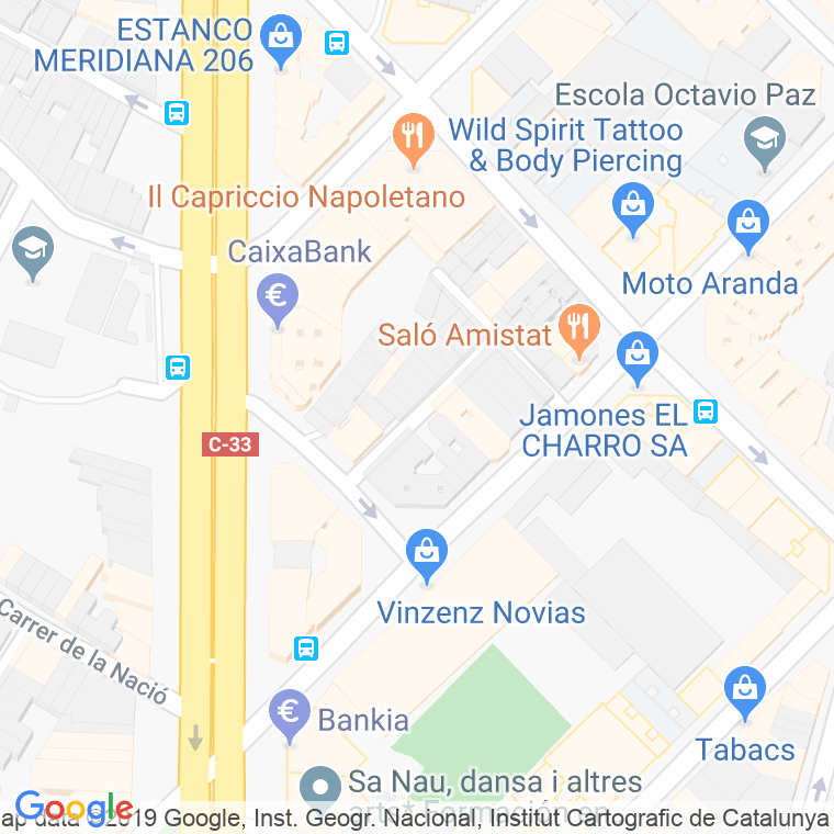 Código Postal calle Ca Dels Seguers, passatge en Barcelona