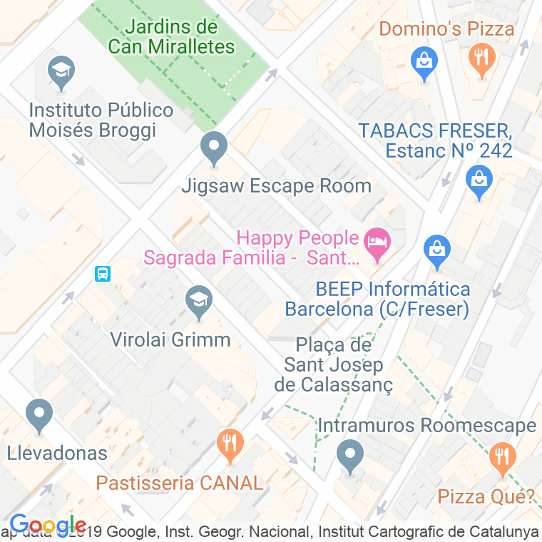 Código Postal calle Catalunya, passatge en Barcelona