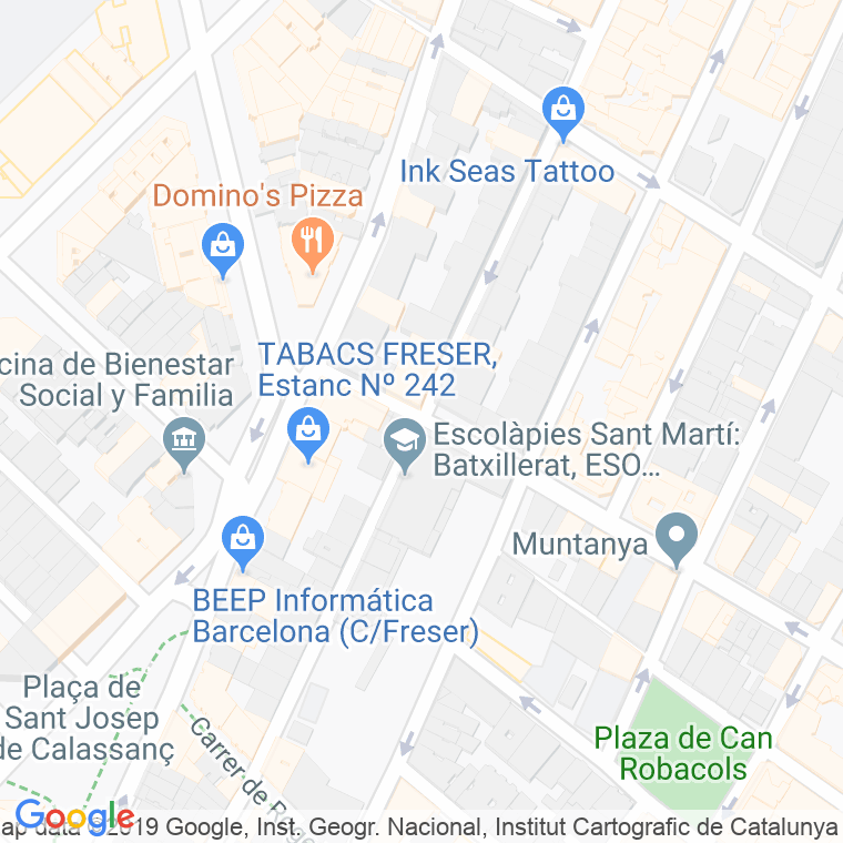 Código Postal calle Eterna Memoria en Barcelona