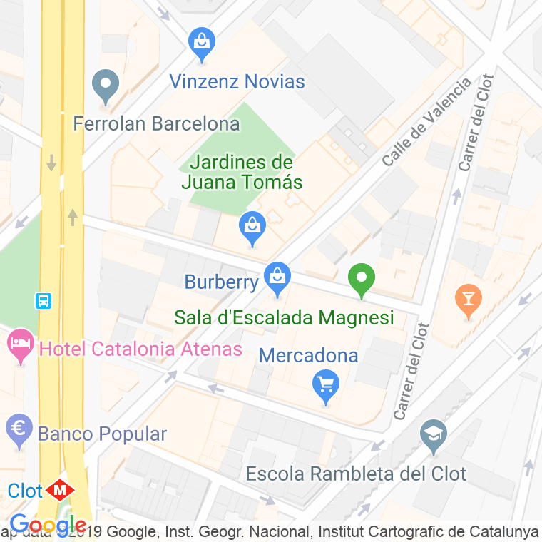 Código Postal calle Gabriel I Galan en Barcelona