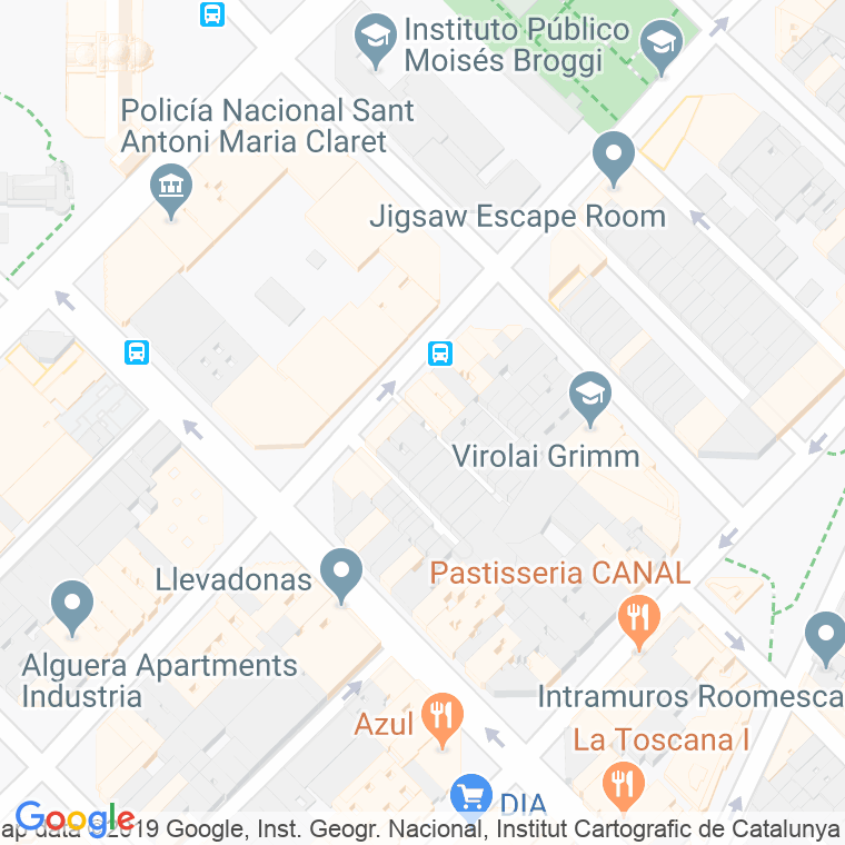 Código Postal calle Lluisa Vidal, De, passatge en Barcelona