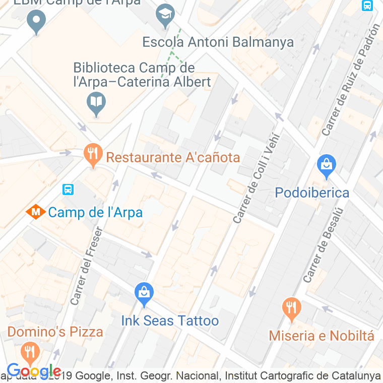 Código Postal calle Lorenzale en Barcelona