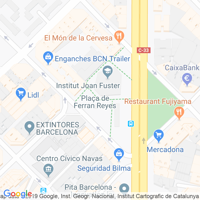 Código Postal calle Ferran Reyes, plaça en Barcelona