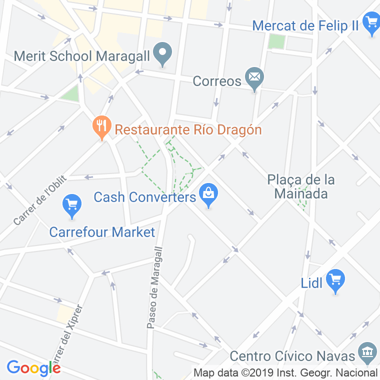 Código Postal calle Maragall, De, plaça (Impares Del 13 Al 23)  (Pares Del 12 Al 22) en Barcelona