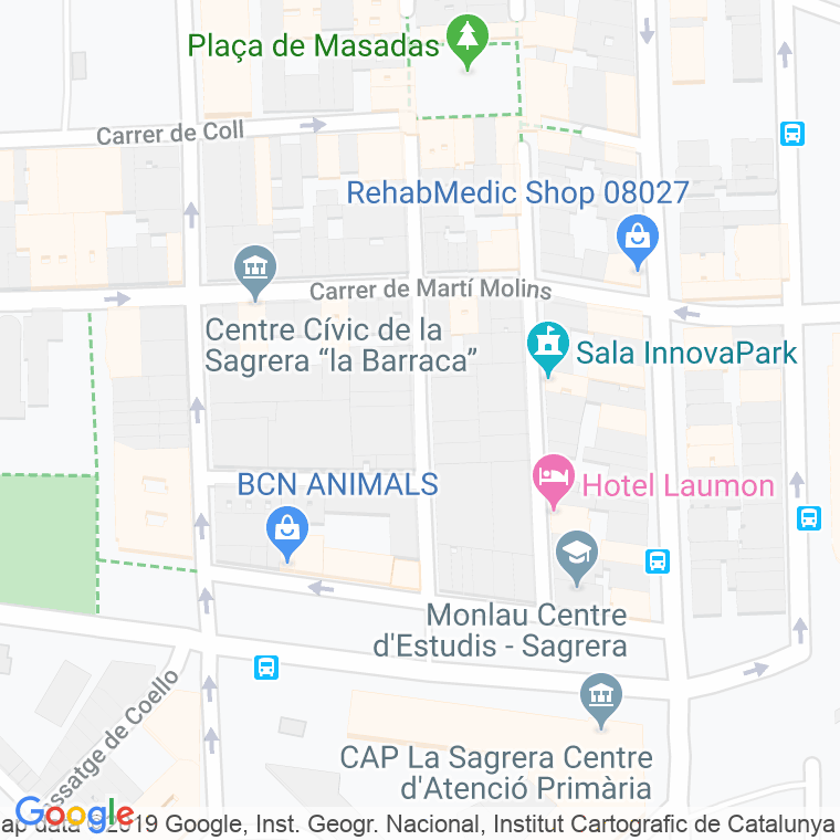 Código Postal calle Mossen Juliana en Barcelona