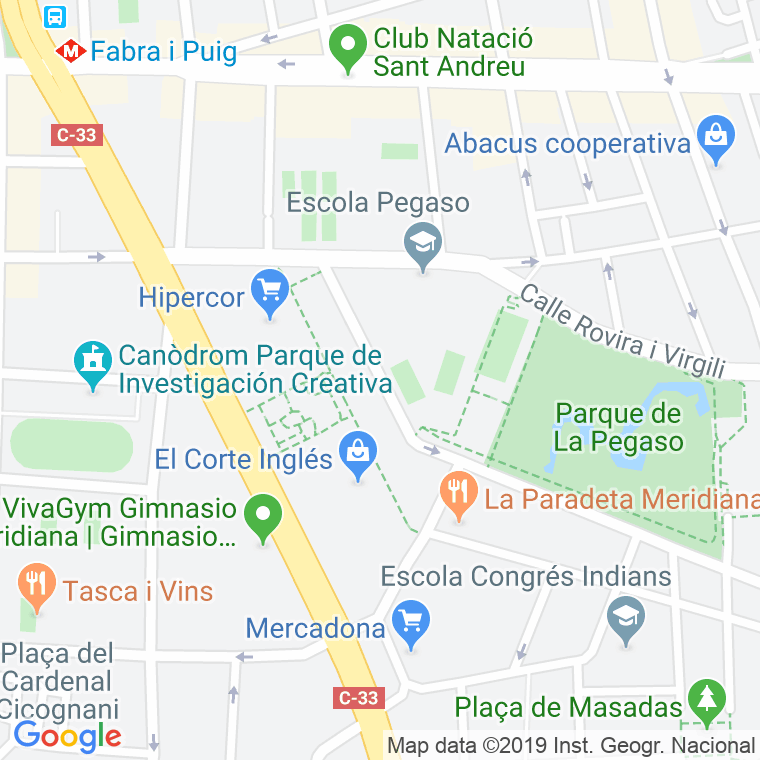 Código Postal calle Torroella De Montgri en Barcelona