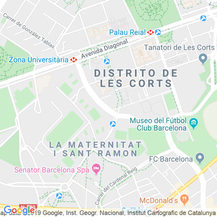 Código Postal calle Doctor Marañon, avinguda en Barcelona
