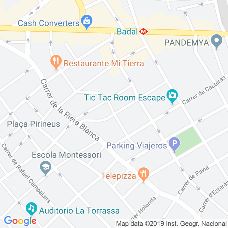 Código Postal calle Escultor Canet en Barcelona