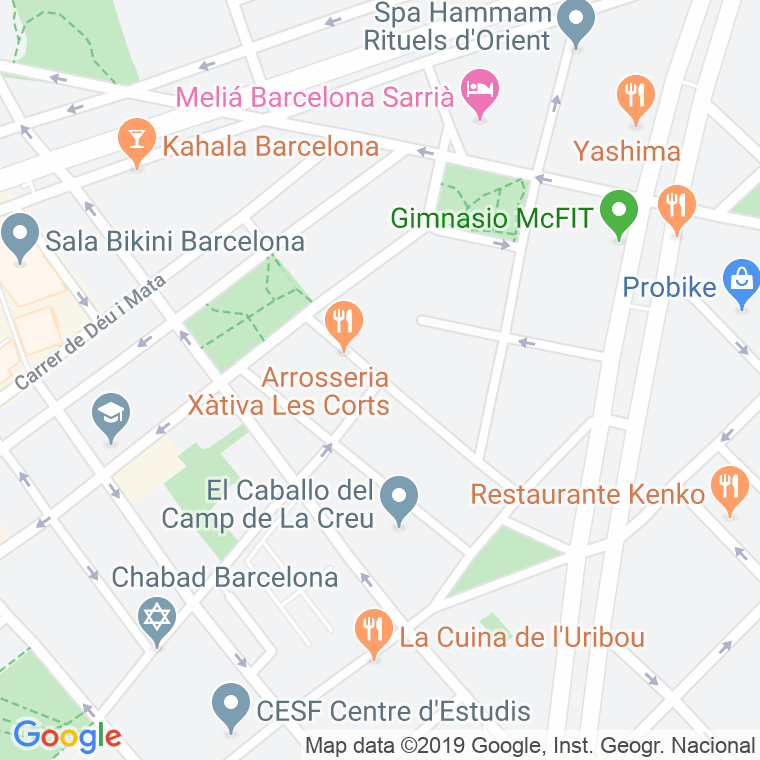 Código Postal calle Bordeus en Barcelona