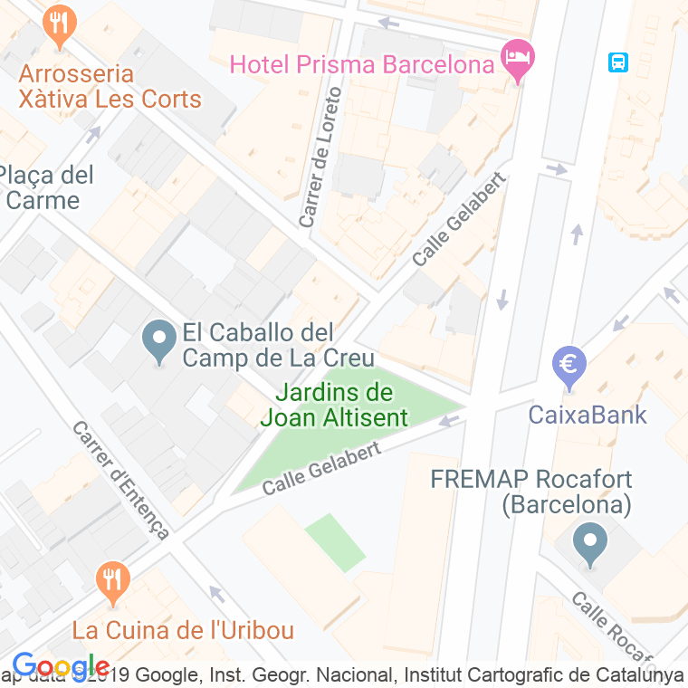 Código Postal calle Gelabert en Barcelona
