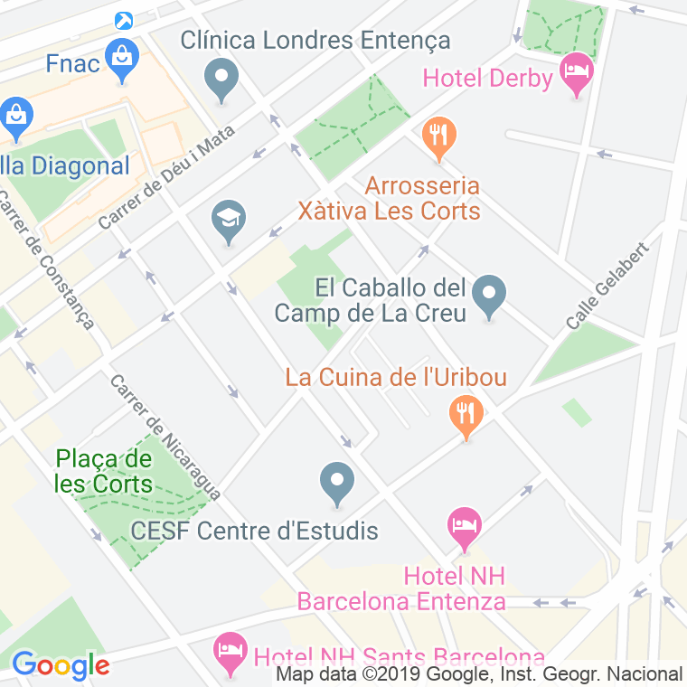 Código Postal calle Montnegre en Barcelona