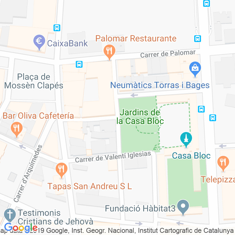 Código Postal calle Balira en Barcelona