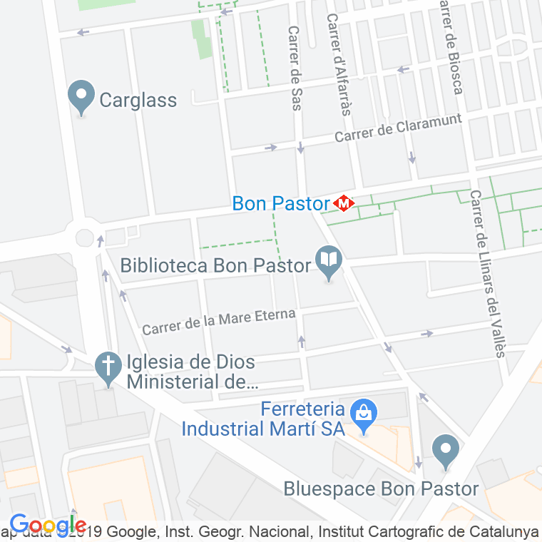 Código Postal calle Felix Rodriguez De La Fuente, plaça en Barcelona