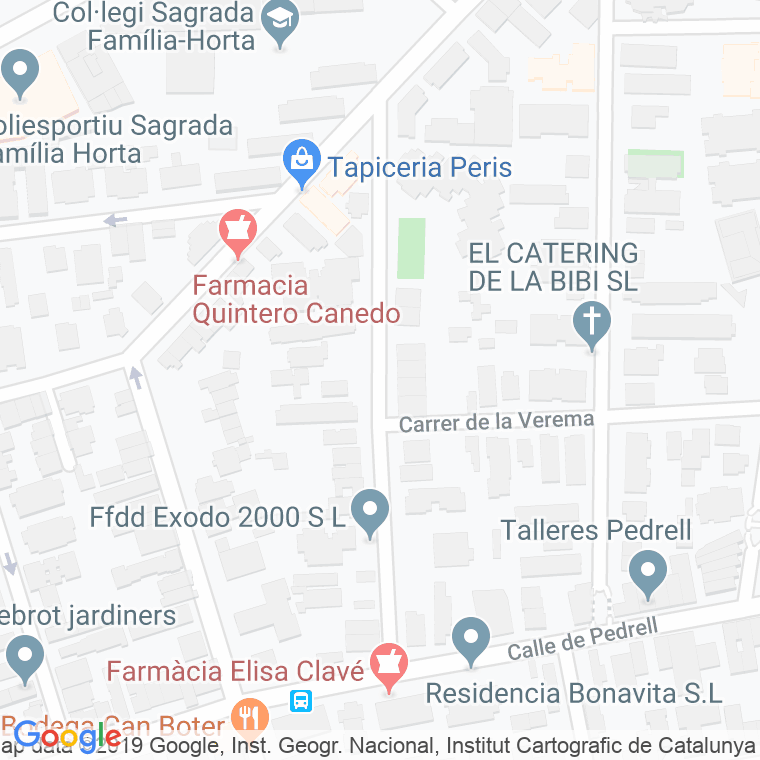 Código Postal calle Canonge Almera en Barcelona