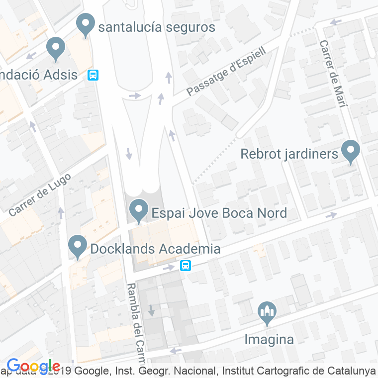 Código Postal calle Gabarnet, passatge en Barcelona