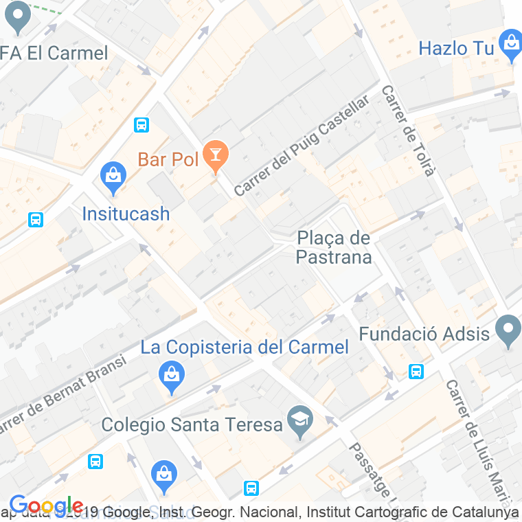 Código Postal calle Jadraque en Barcelona