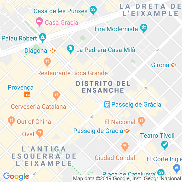 Código Postal calle Pineda, De La, passeig (Impares Del 1 Al Final)  (Pares Del 2 Al Final) en Barcelona