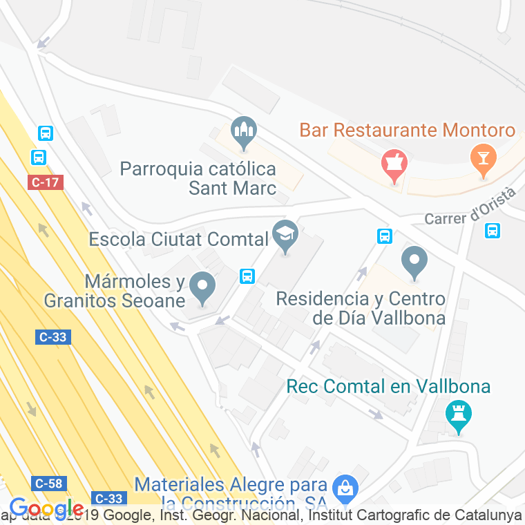 Código Postal calle Pujalt en Barcelona