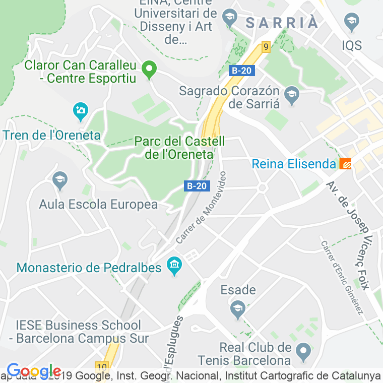 Código Postal calle Gaspar Cassado, De en Barcelona