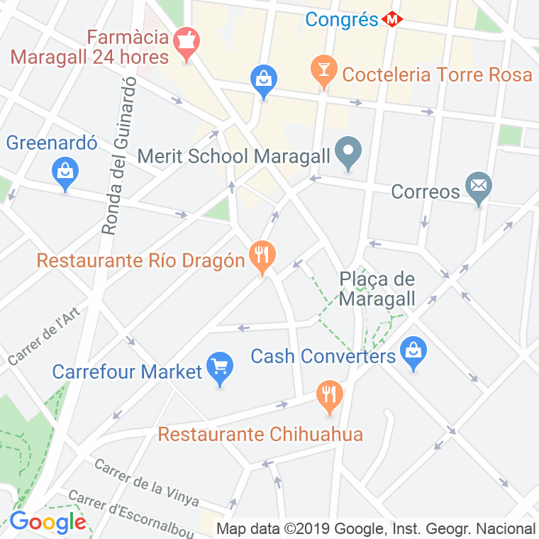 Código Postal calle Garrotxa, La en Barcelona