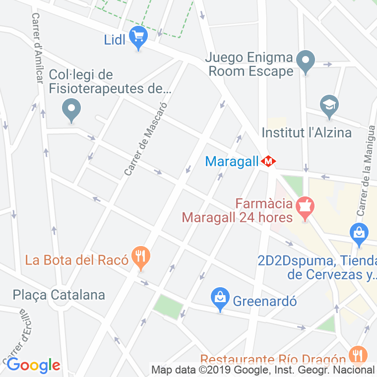 Código Postal calle Segle Xx   (Impares Del 1 Al 49)  (Pares Del 2 Al 48) en Barcelona