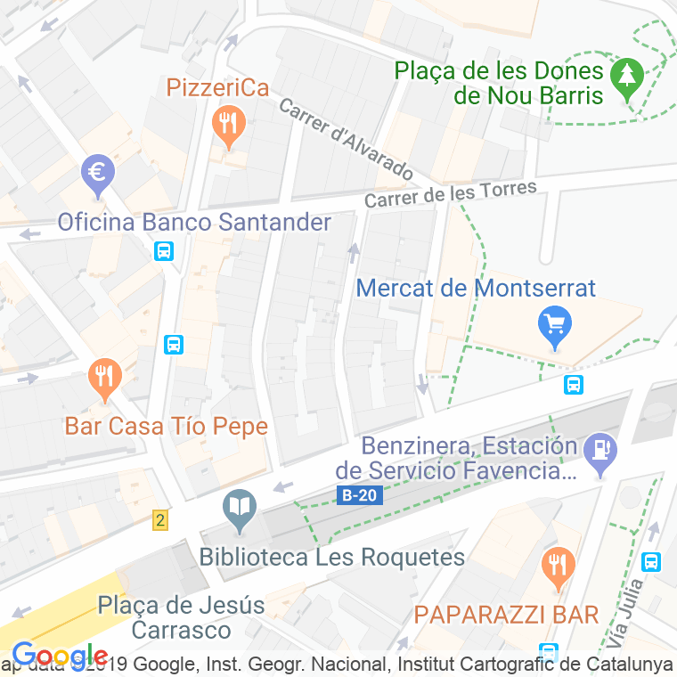 Código Postal calle Catasus en Barcelona