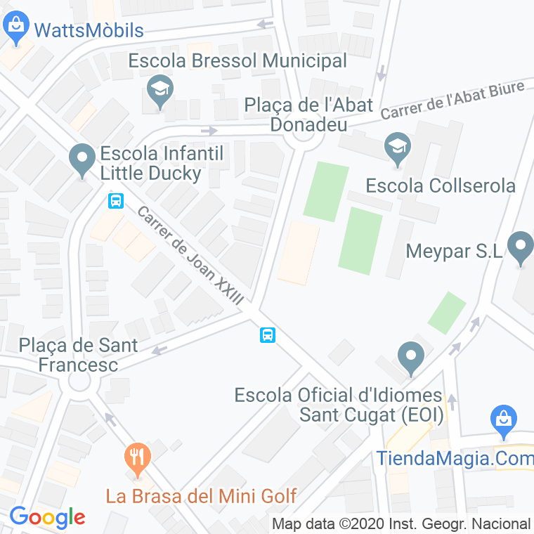 Código Postal calle Abat Escarre, carrer en Sant Cugat del Vallés