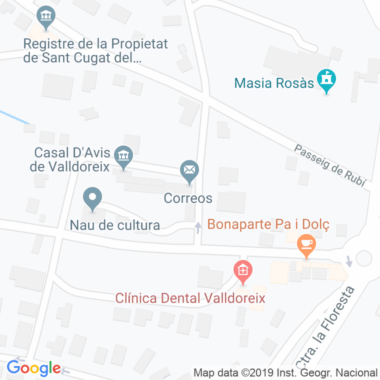 Código Postal calle Codigo Correspondencia Oficial Correos-telegrafos en Sant Cugat del Vallés