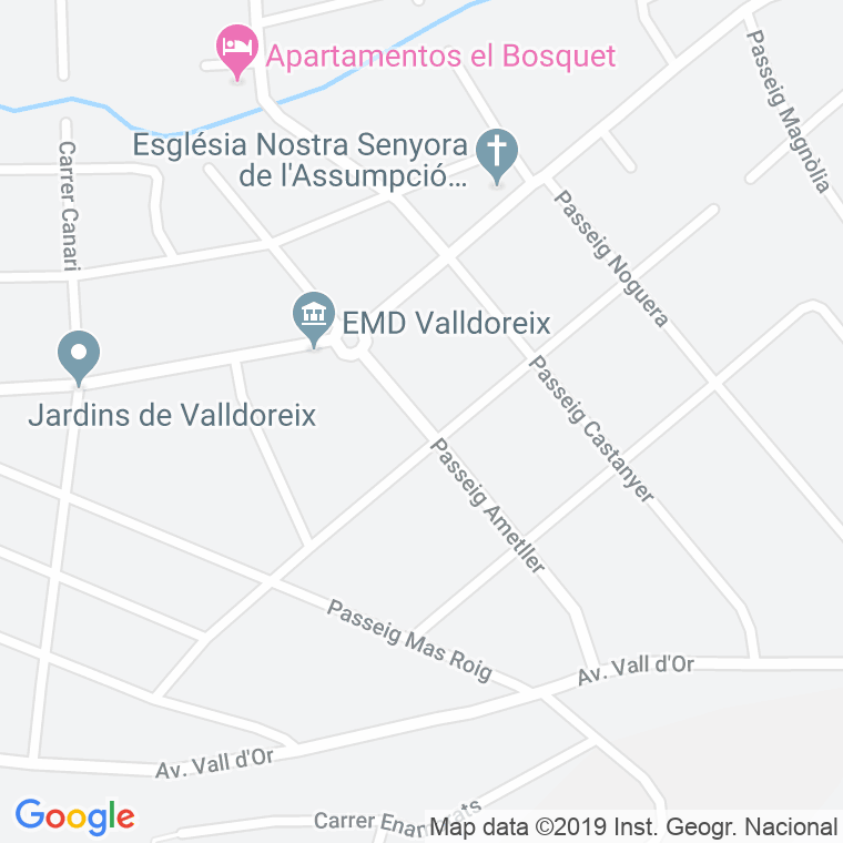 Código Postal calle Ametller, passeig (Impares Del 1 Al Final)  (Pares Del 2 Al Final) en Sant Cugat del Vallés