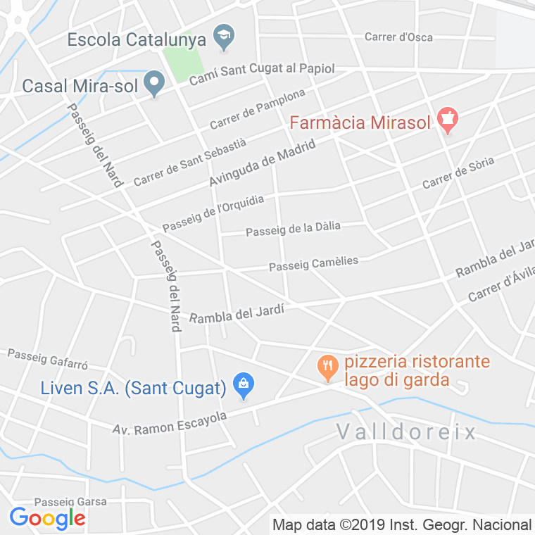 Código Postal calle Camelies, passeig en Sant Cugat del Vallés