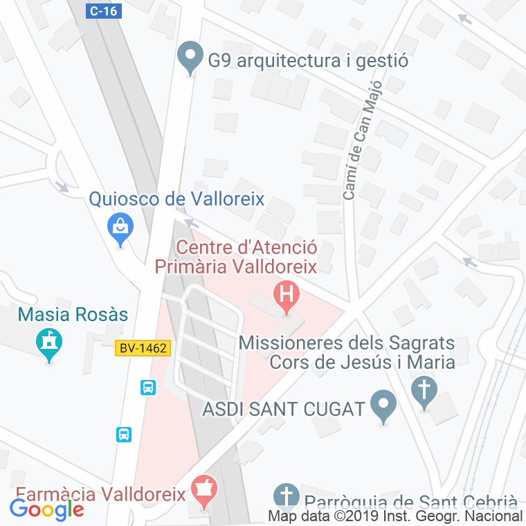 Código Postal calle Cervantes, carrer en Sant Cugat del Vallés