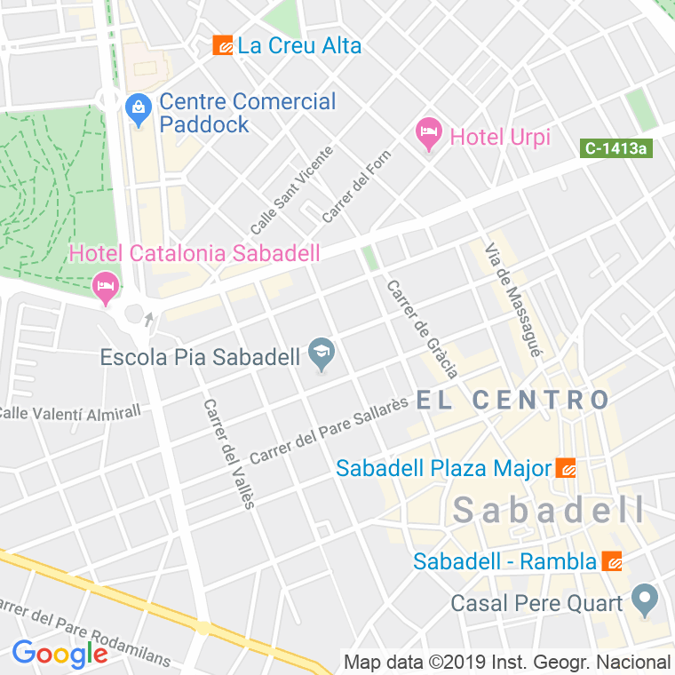 Código Postal calle Garcilaso en Sabadell