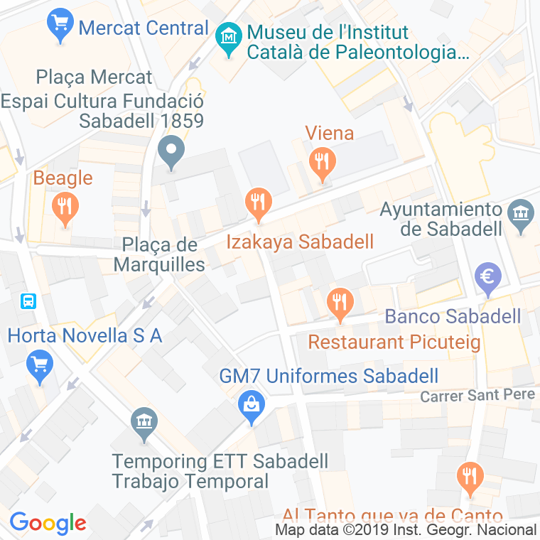 Código Postal calle Joan Maragall en Sabadell