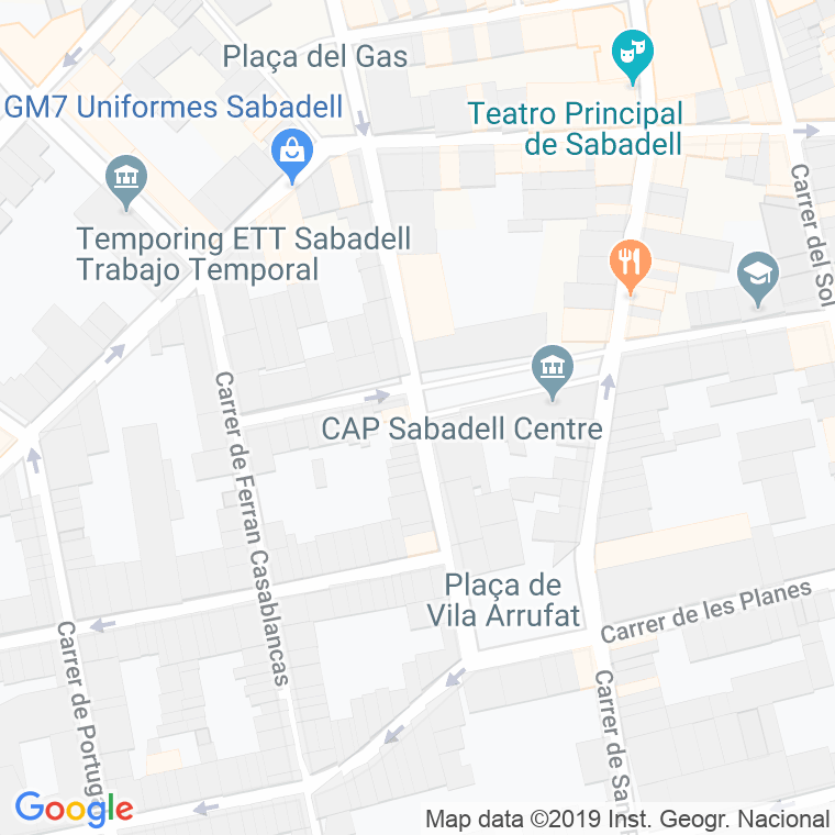 Código Postal calle Migdia en Sabadell
