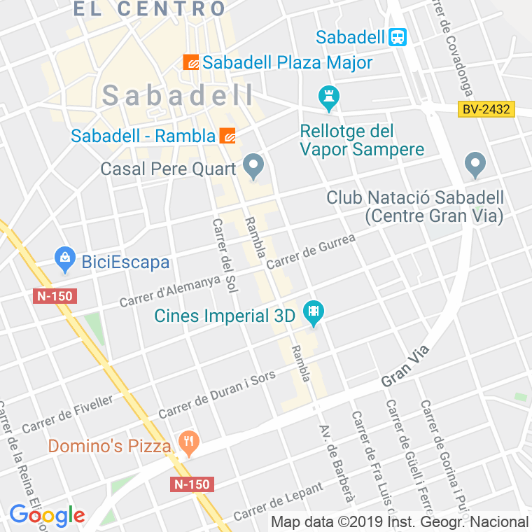 Código Postal calle Rambla   (Pares Del 2 Al Final) en Sabadell