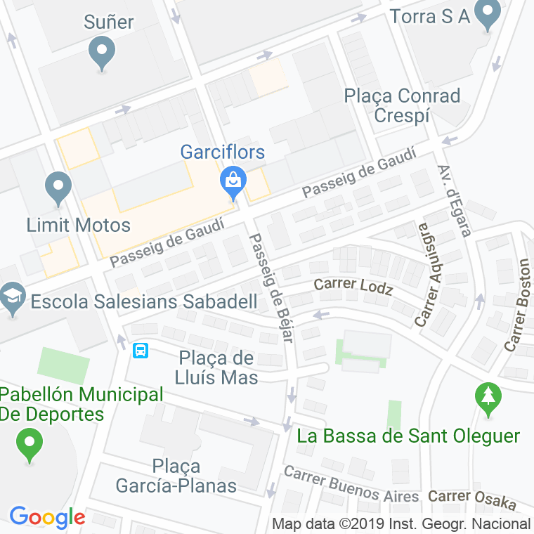 Código Postal calle Biella en Sabadell