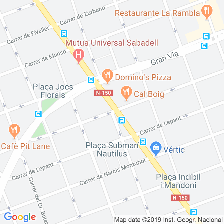 Código Postal calle Mestre, plaza en Sabadell