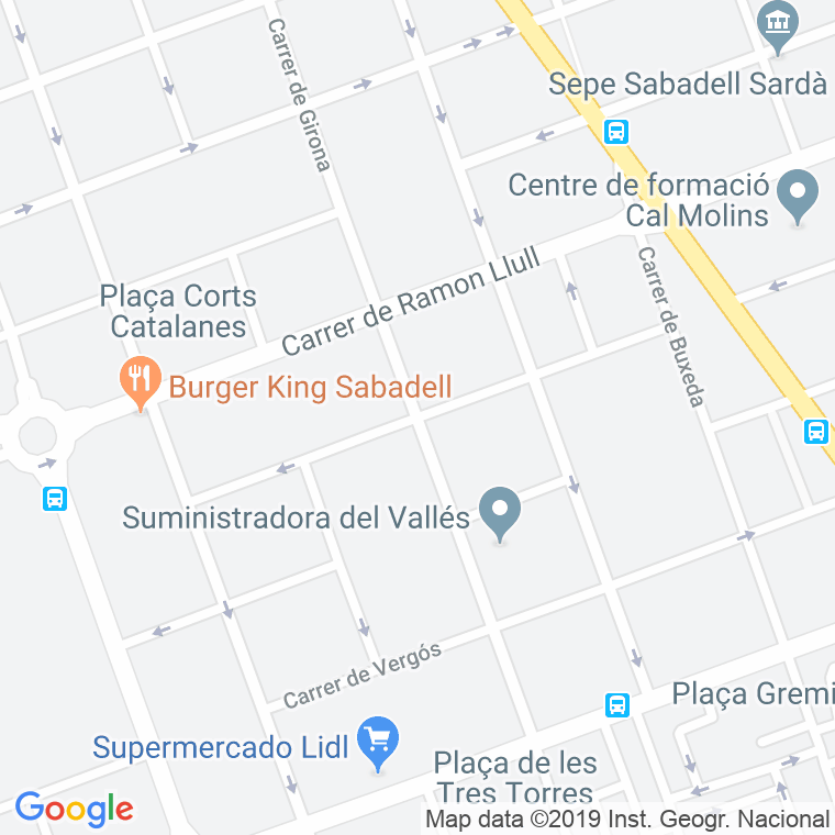 Código Postal calle Pare Fita en Sabadell